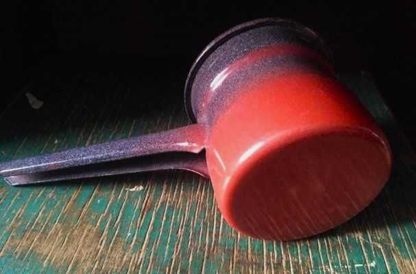 ПОДАРОК  кофеварка турка металл эмалированная новая раритет 450 мл