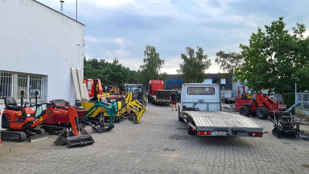Wynajem Dowóz  sprzętu budowlanego maszyn budowlanych Wypożyczalnia.
