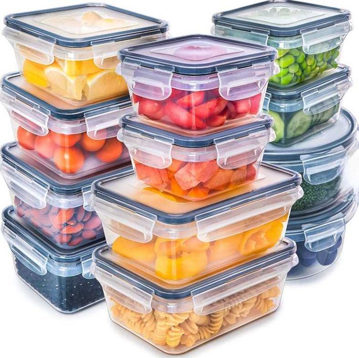 Plastikowe Pudełka na Żywność Lunchbox 12 szt
