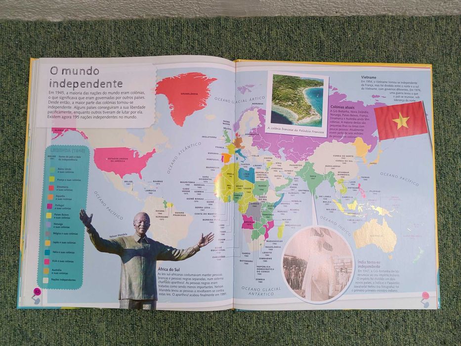 Livro "Atlas da História Ilustrado" da Porto Editora / DK