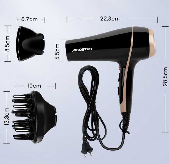 Suszarka do włosów  JONIZACJA 2400W LORA 33LNK AIGOSTAR