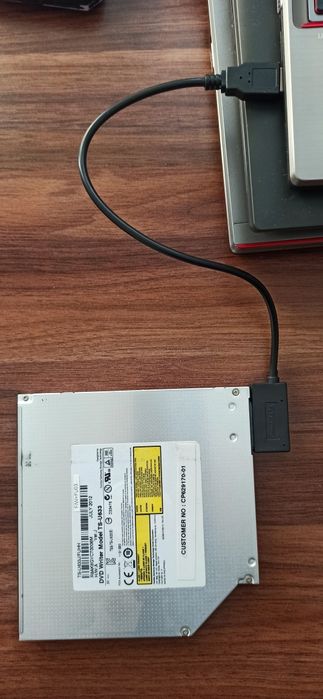 DVD привід з USB перехідником для ноутбука TS-U633