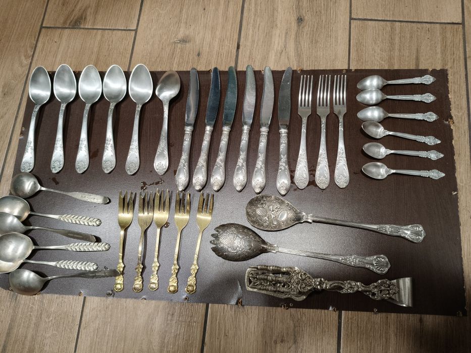 Sztućce posrebrzane