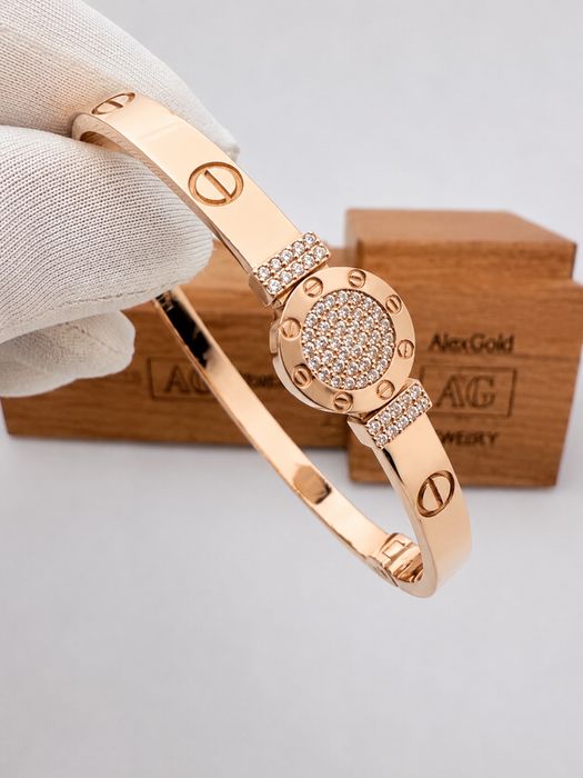 Золотой браслет cartier 585