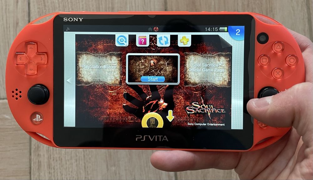 PS VITA Slim Orange Neon (Muito Rara) + 15 Jogos + (Extras de Oferta)