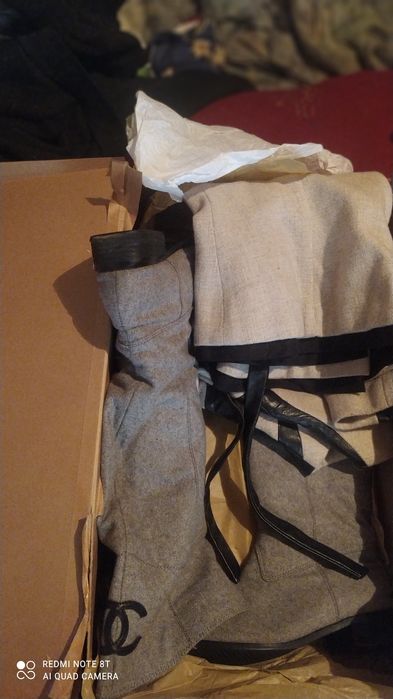 Сапоги Шанель оригинал и кожаный бушлат ВМС США