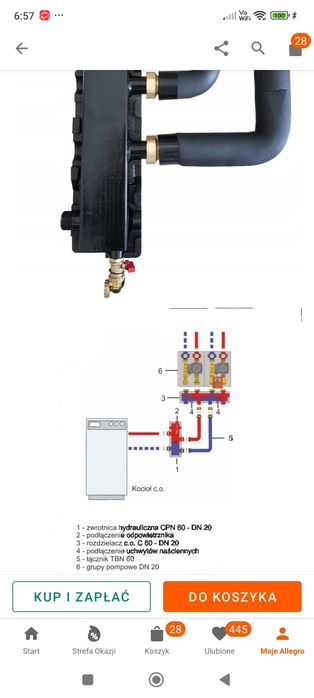 Sprzęgło hydrauliczne C.O