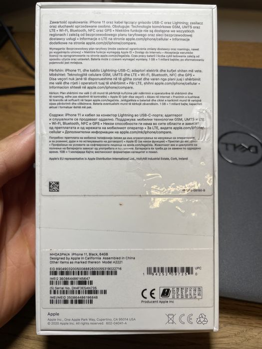 iPhone 11 64GB Black | Box | Okazja | Uszkodzony ekran