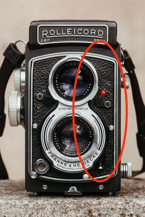 Rollei Rolleicord Rolleiflex capa pele novas peças originais