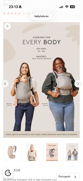 Mochila bebé marca TULA excelente estado salmão