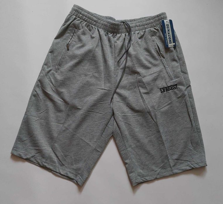 Spodenki męskie dresowe bawełna Dunauone z kieszeniami 4XL do 124 cm