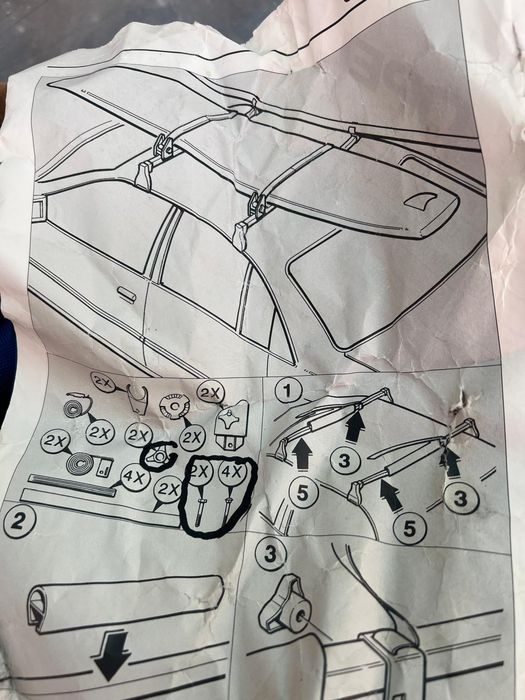 Barras tejadilho, suporte bicicleta e de prancha