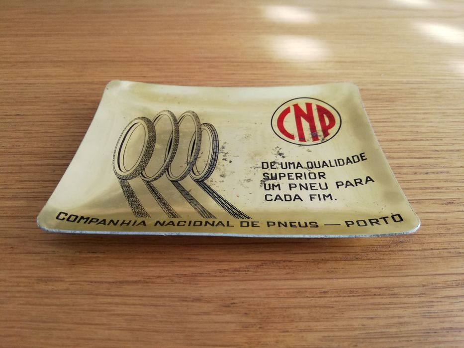 Cinzeiro antigo CNP - Companhia Nacional de Pneus (Porto) - RARÍSSIMO!
