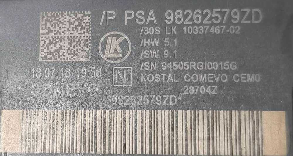 Conjunto / Manetes de Luzes e Limpa Vidros 98262579ZD - CITROËN C3 III