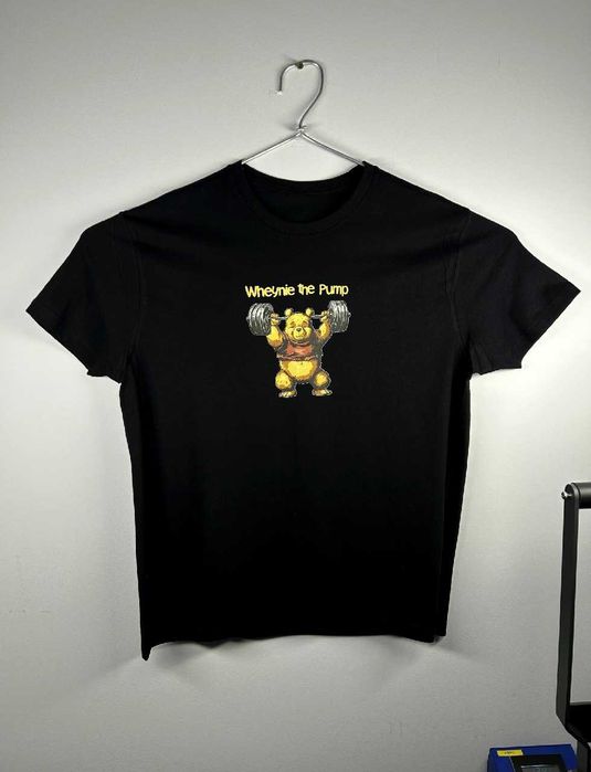 Koszulka - Wheynie The Pump Gym T-shirt Tee Kubuś Puchatek na siłownię (Rozmiar XL)