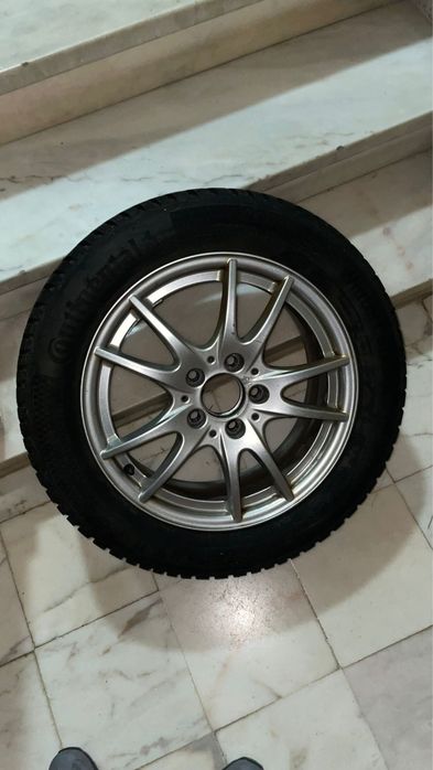 4 jantes 17” e 4 jantes 16”com pneus 5x 112 mercedes