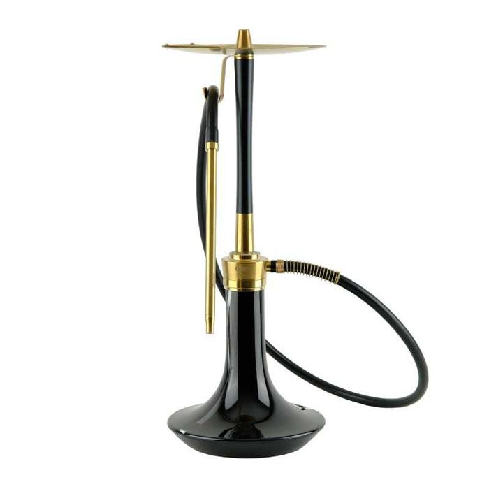 Oduman Cosmo Gold Black Body & Black Glass Fajka Wodna Shisha Hookah
