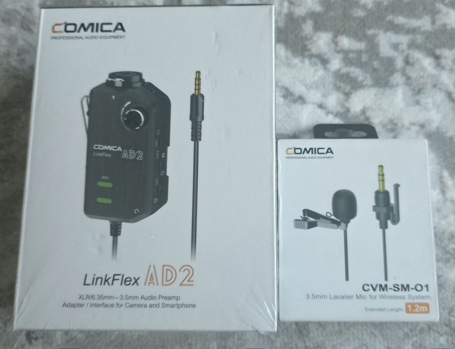 Comica LinkFlex AD2 Adapter plus mikrofon CVM