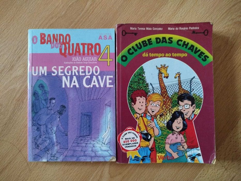Livro O bando dos quatro e O clube das chaves