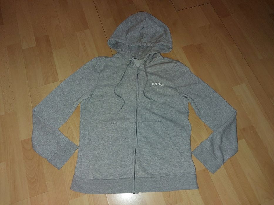 Bluza Adidas szara damska r S 36 38 suwak, oryginał