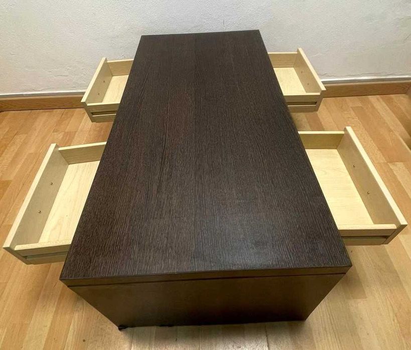 Mesa de centro 4 gavetas