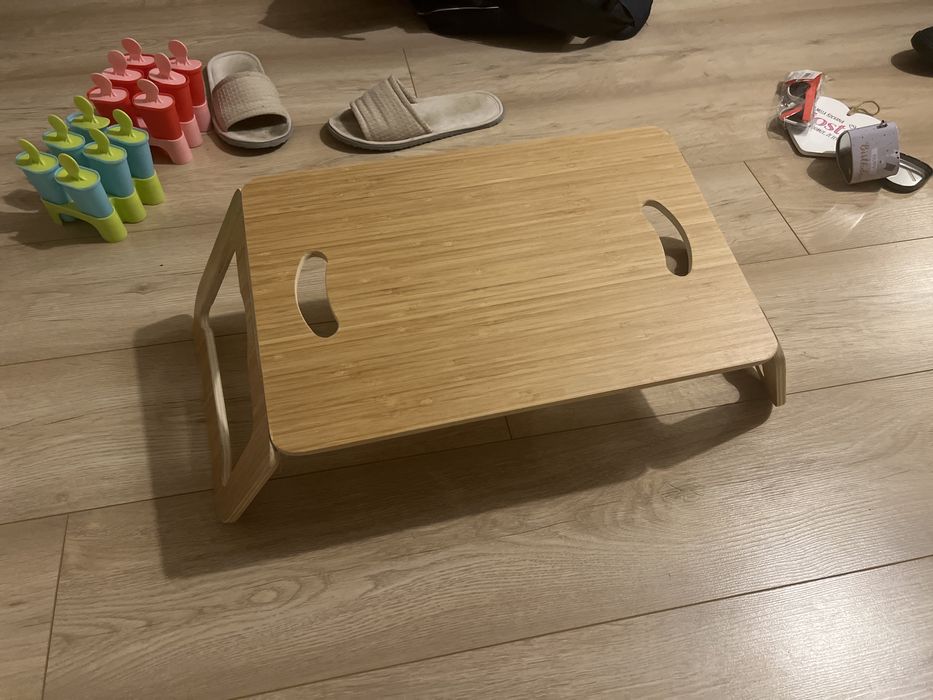 Bambusowa podstawka ikea pod laptopa