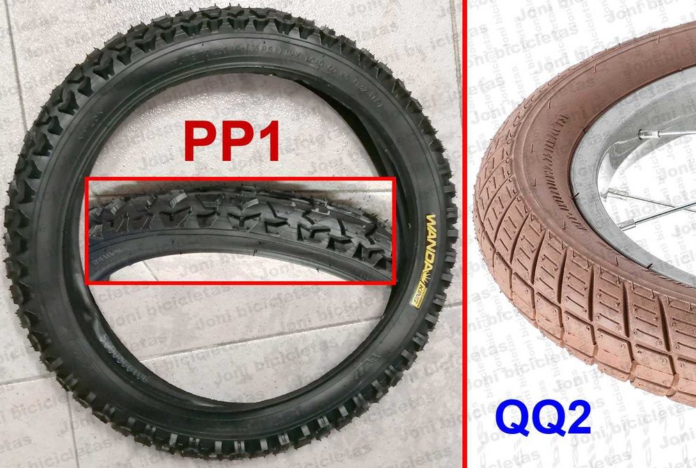 Pneus de bicicleta (roda 16 e 18)