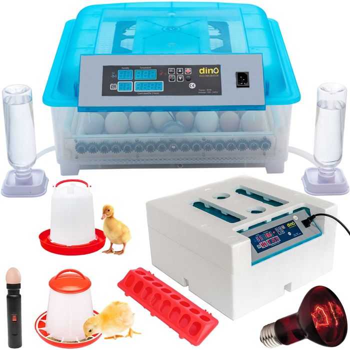 Inkubator Lęgowy DINO do 56 Jaj z Klujnikiem Automatyczny Uniwersalny