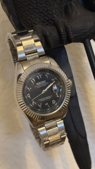 Relógio  Seiko Mod estilo Datejust "Arabic Dial"
