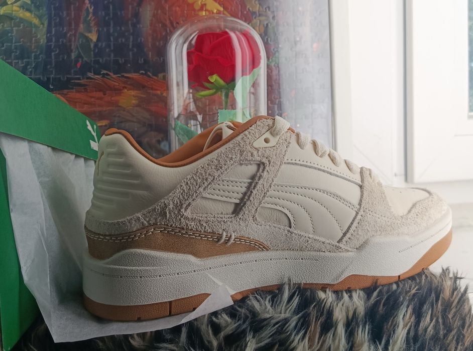 Buty puma, sneakersy, Slipstream Premium pristine-desert tan-gum 390116 02, 40, 25.5cm