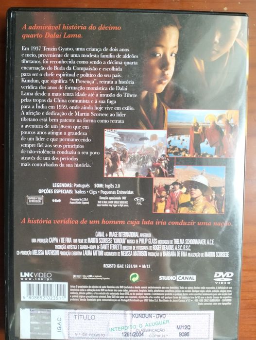 DVD Kundun - Martin Scorcese