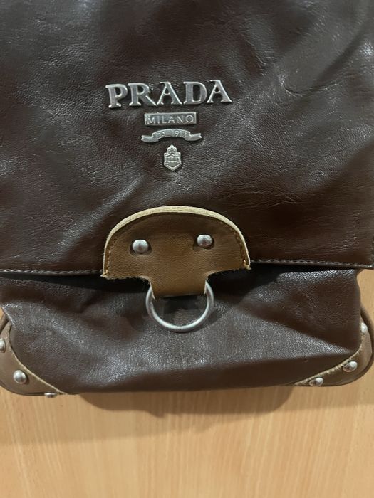 Вінтажна, шкіряна сумка від PRADA