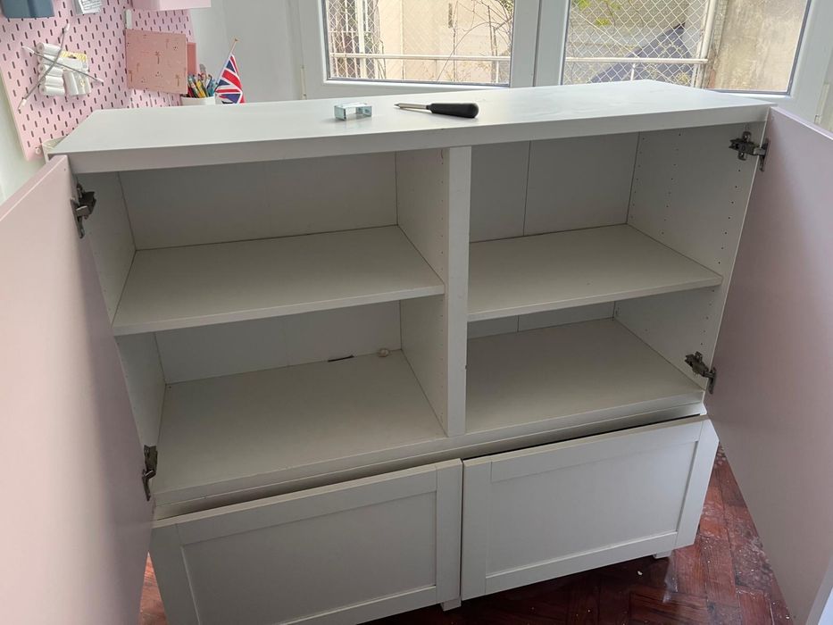 Besta do ikea gavetas e portas