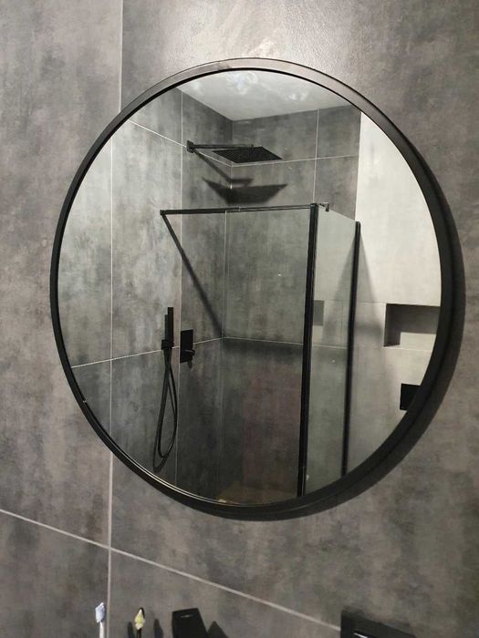 Lustro nowoczesne Sander 60 cm czarne