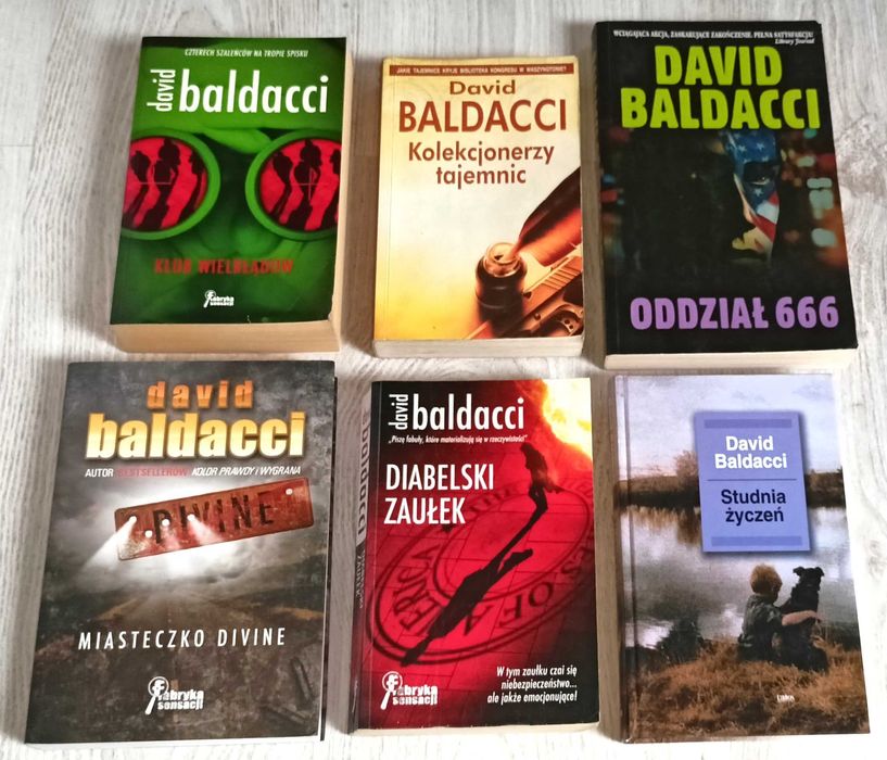 6x Baldacci Kolekcjonerzy tajemnic Klub wielbłądów Oddział 666 Divine
