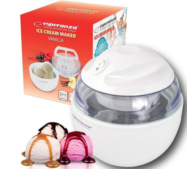 Maszynka do lodów Esperanza VANILLA biały (EKI001)