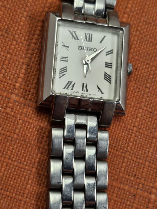 Seiko Classic Tank SWR083P1 Made in Japan rewizja 1N01B stan oryginalny