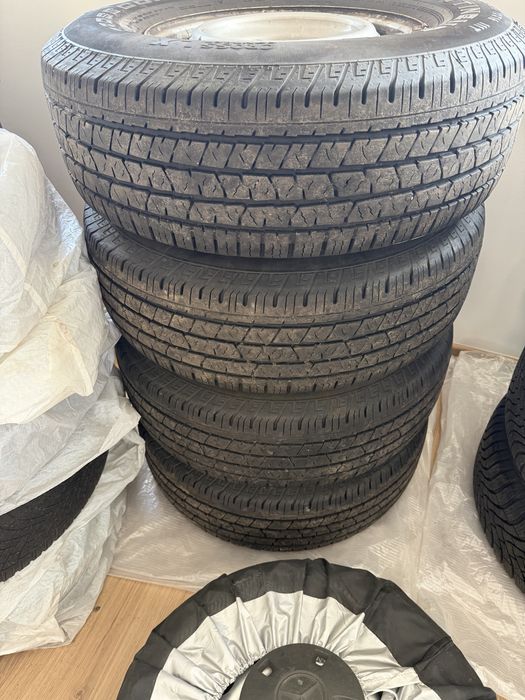 Jantes ferro 16 polegadas com pneus novos 255/70 r16