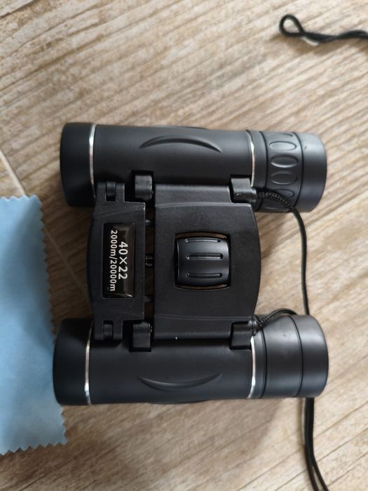Binóculos 40x22 compactos com pano e bolsa