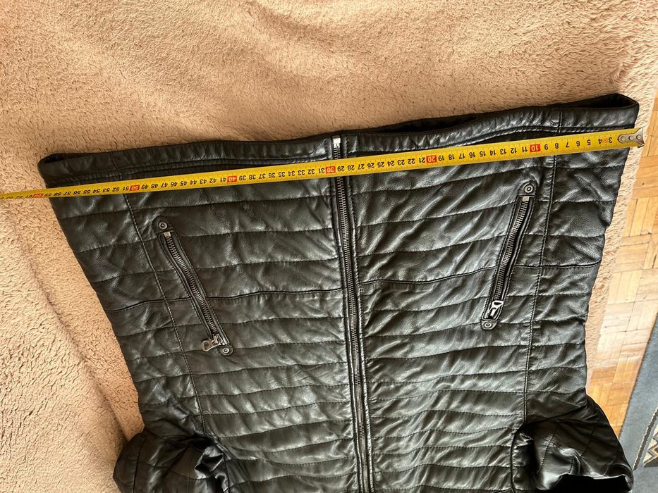 Nowa Kurtka skórzana Gipsy model ‘Callan’ - ciemnobrązowy 
Skó