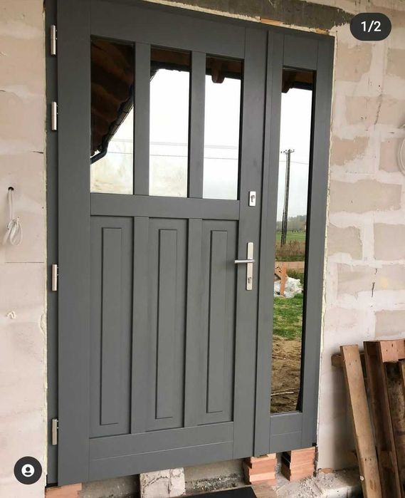 Drzwi zewnętrzne drewniane!!! Cała Polska!!! CZYSTE POWIETRZE!!!