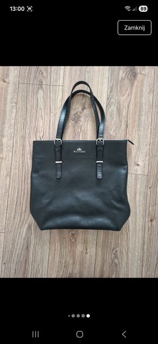 Skórzana torba shopperka Wittchen