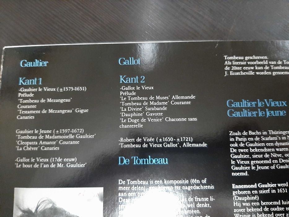 Toyohiko Satoh – De Tombeau In De Franse Barok-Luitliteratuur, Deel 1