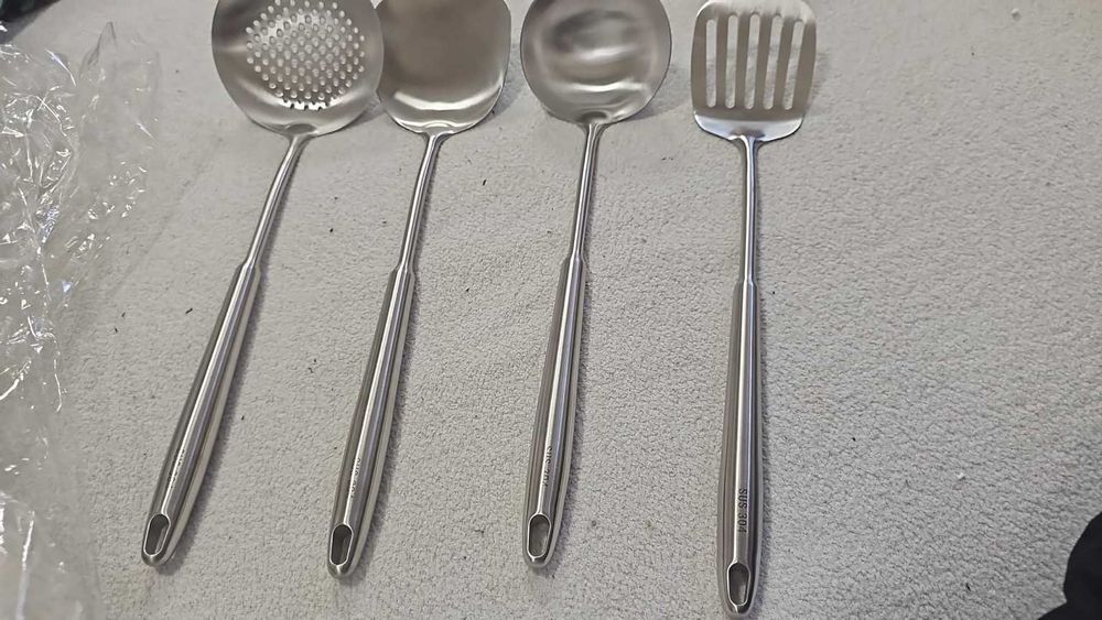 Zestaw przyborów kuchennych ze stali nierdzewnej SUS 304 – 4 elementy