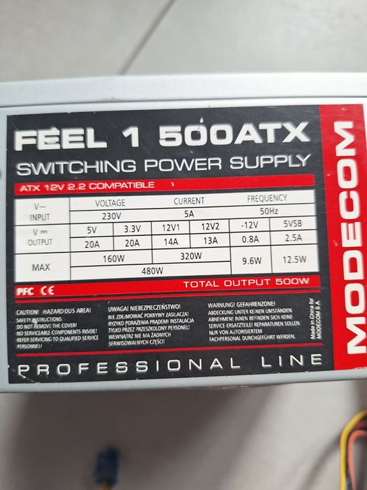 Zasilacz modecom 500w