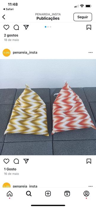 Puff/almofada de praia