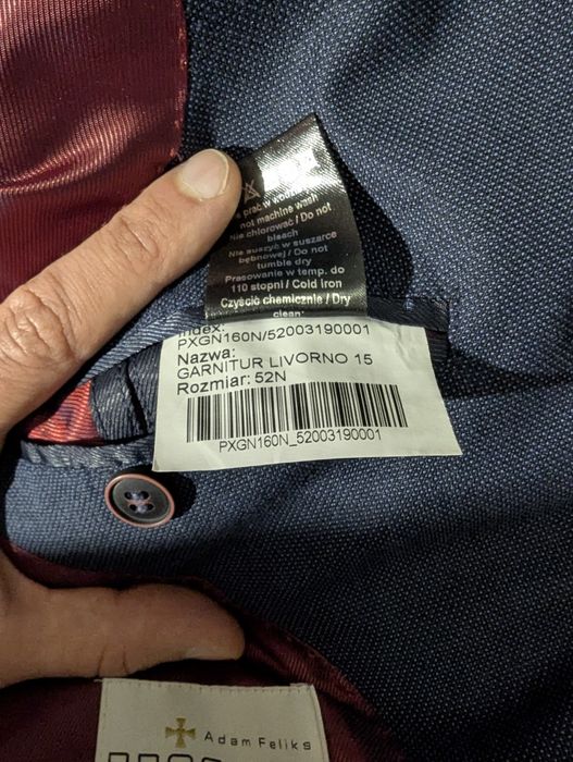 Garnitur męski Próchnik Livorno 15