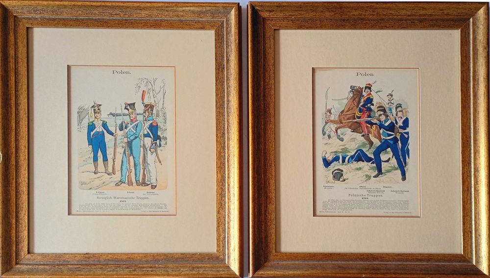 Patriotyczne grafiki "Polskie Wojska i Wojska Księstwa Warszawskiego"