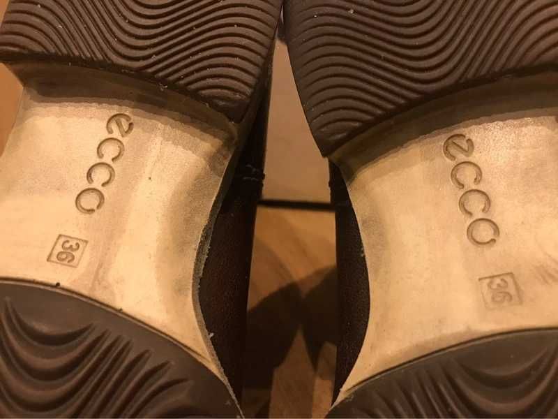 Botki Ecco Saunter brązowe skórzane 36 – wygodne i ponadczasowe