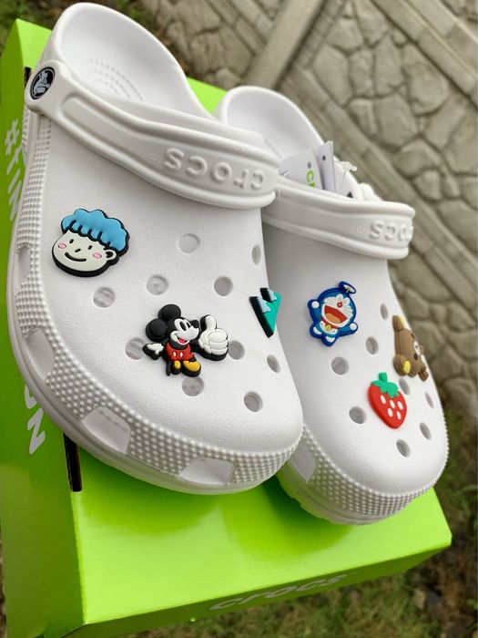 Крокси білі Crocs модель Класік 37 38 39 40 42 43 44 розмір